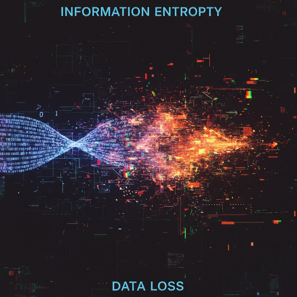 Digital data breaking into noise